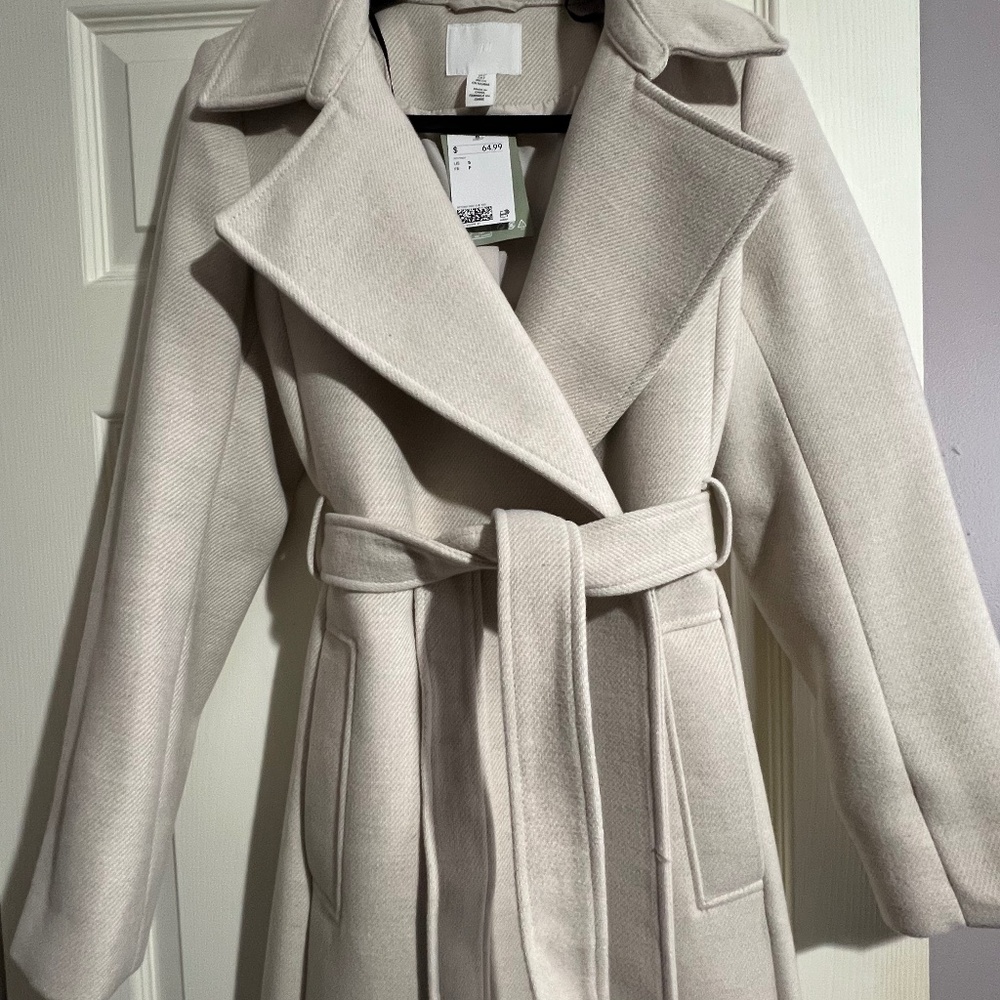 H&M Tie Belt Coat